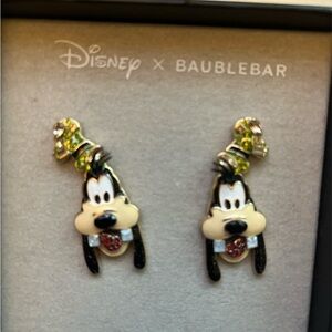 BaubleBar Disney Goofy Earrings - Black, Cream, Red, Green